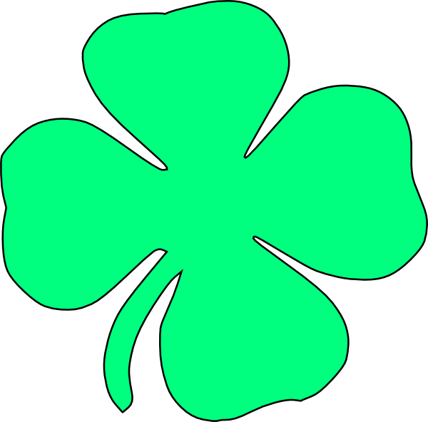 Clover Clip Art - Shamrock Clipart White Background (600x592), Png Download