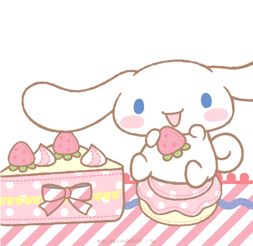 Cinnamoroll Loves Strawberry Cheesecake - Cute Cinnamoroll (500x500), Png Download