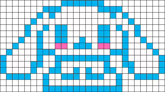 Cinnamoroll Perler Bead Pattern / Bead Sprite - เม็ด บี ท รีด ร้อน (568x316), Png Download