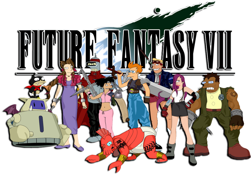 Noog Corner Final Fantasy 7 Vii Futurama Future - Chrono Futurama (1024x745), Png Download