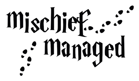 Harry Potter Quotes Mischief Managed (480x480), Png Download
