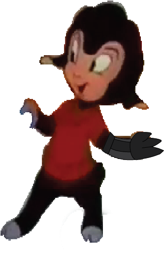 Blackie With His Robotic Arm - Portable Network Graphics (350x545), Png Download