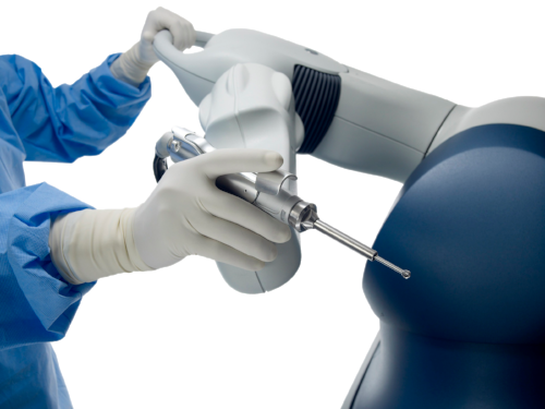 Robotic Arm-assisted Knee And Hip Replacement Is A - Mako Robotic Arm Assisted Surgery (500x375), Png Download
