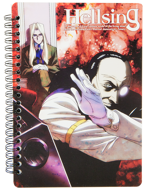 Add To Cart - Hellsing Notebook - Alucard, Integra, Walter (748x750), Png Download