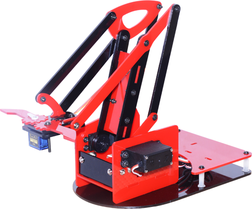 Its Very Easy To Build And Control This Robotic Arm - Kit4curious (500x414), Png Download