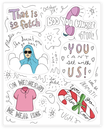 Mean Girls Doodles - Mean Girls Doodle (484x484), Png Download