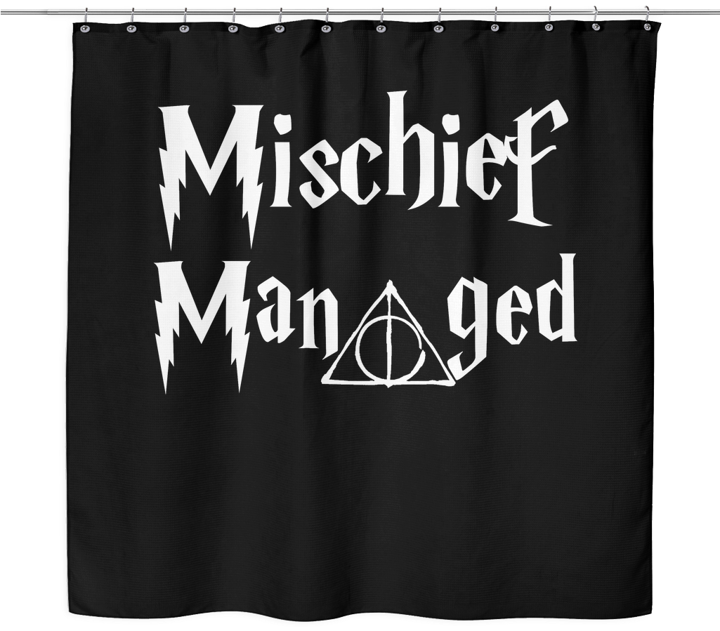Mischief Managed Shower Curtain - Harry Potter Mischief Managed (1024x1024), Png Download