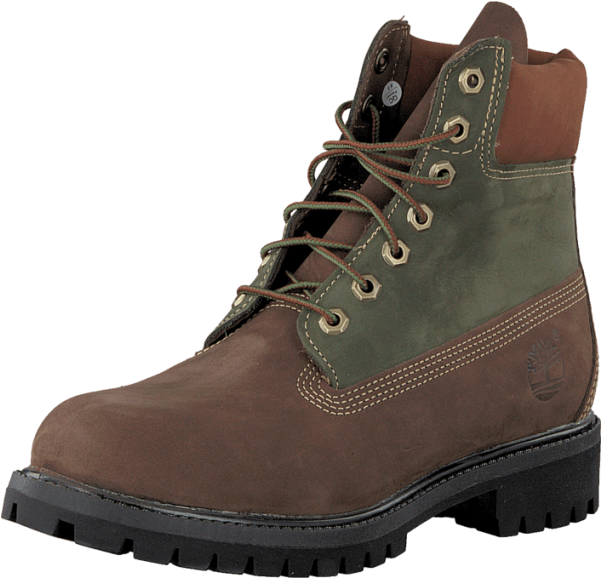 Timberland 6 In Premium Boot Ca135l Brown Boots Laces - Boot (600x600), Png Download