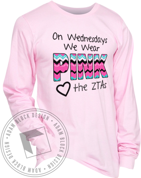 Zeta Tau Alpha Mean Girls Long Sleeve - Alpha Phi Hats (464x585), Png Download