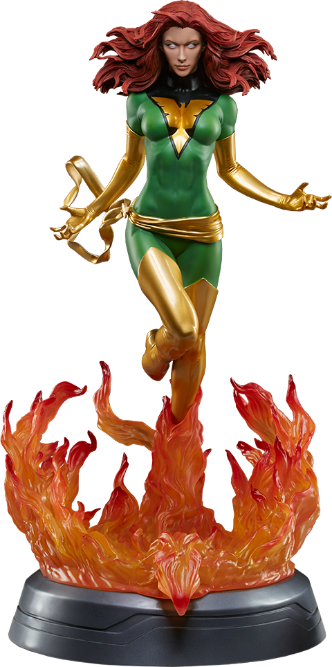Marvel Premium Format™ Figure Phoenix Jean Grey - X-men - Dark Phoenix Premium Format 1:4 Scale Statue (480x964), Png Download