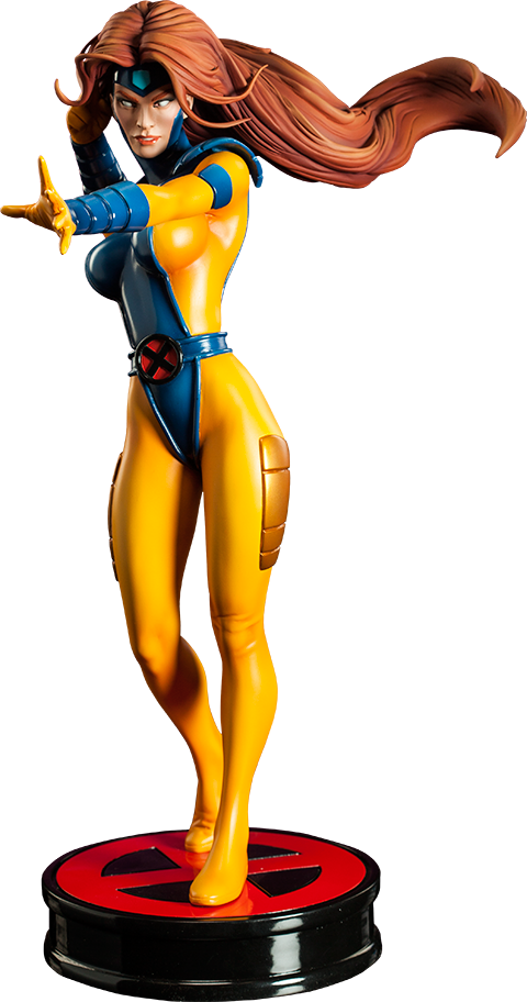 Jean Grey Premium Format Figure By Sideshow Collectibles - Spider-man - Black Cat 9 Inch Statue (480x912), Png Download