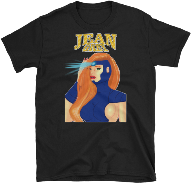 X Men Jean Grey Short Sleeve Unisex T Shirt - Jim Shalom T Shirt (690x690), Png Download