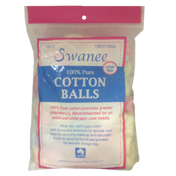 Annie Swanee Cotton Ball 100ct - Loma Linda Store Swanee Cotton Balls 100ct Large Size (600x600), Png Download