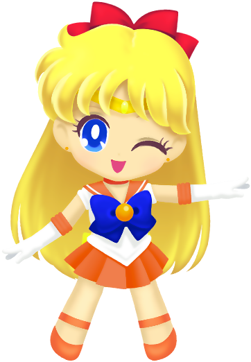 Sailor Drops Minako Aino (381x544), Png Download