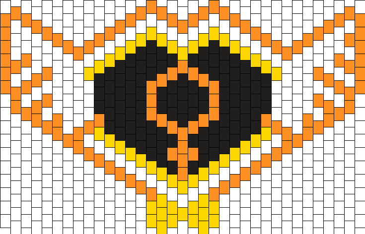 Sailor Venus Mask Bead Pattern - Il Kandi Mask Patterns (735x472), Png Download