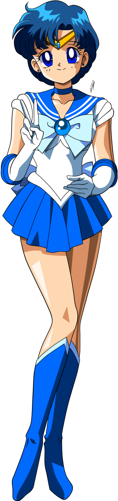 Sailor Venus - - Sailor Mercury Png (830x1599), Png Download