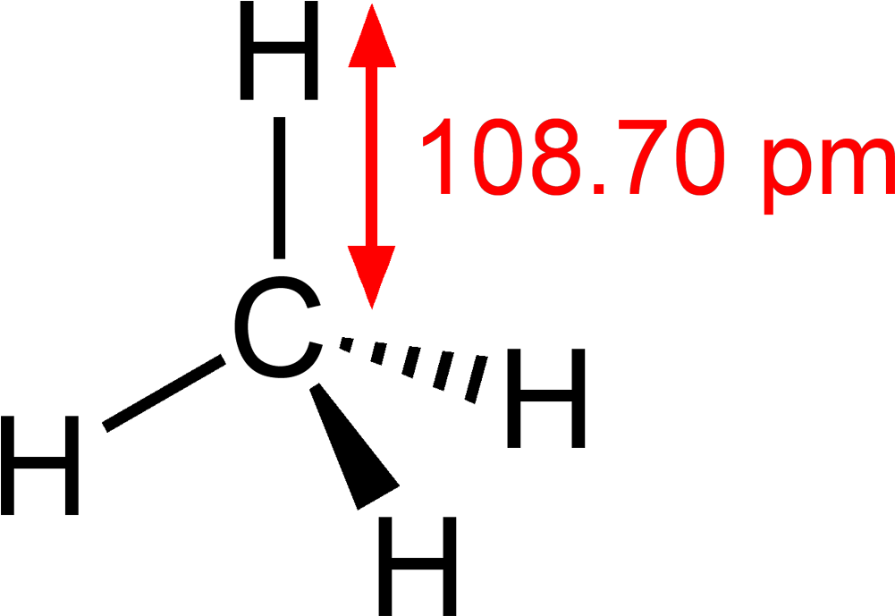 Methane Crc Mw Dimensions 2d - Methane Chemical Formula (1100x788), Png Download