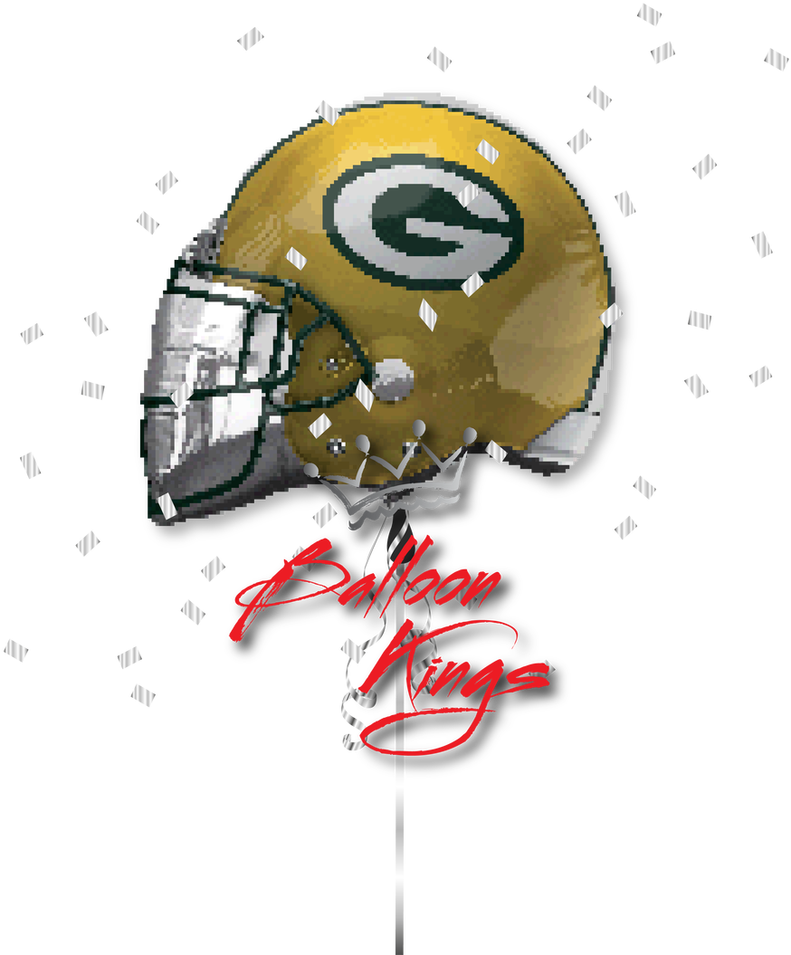 Packers Helmet - Green Bay Packers - Helmet Jumbo Foil Balloon (1280x1280), Png Download