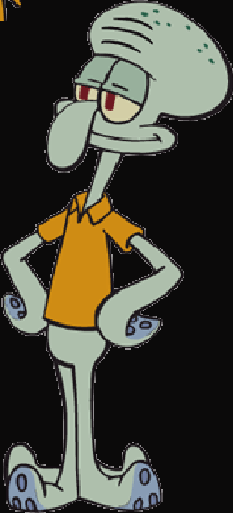 Squidward Tentacles (331x728), Png Download