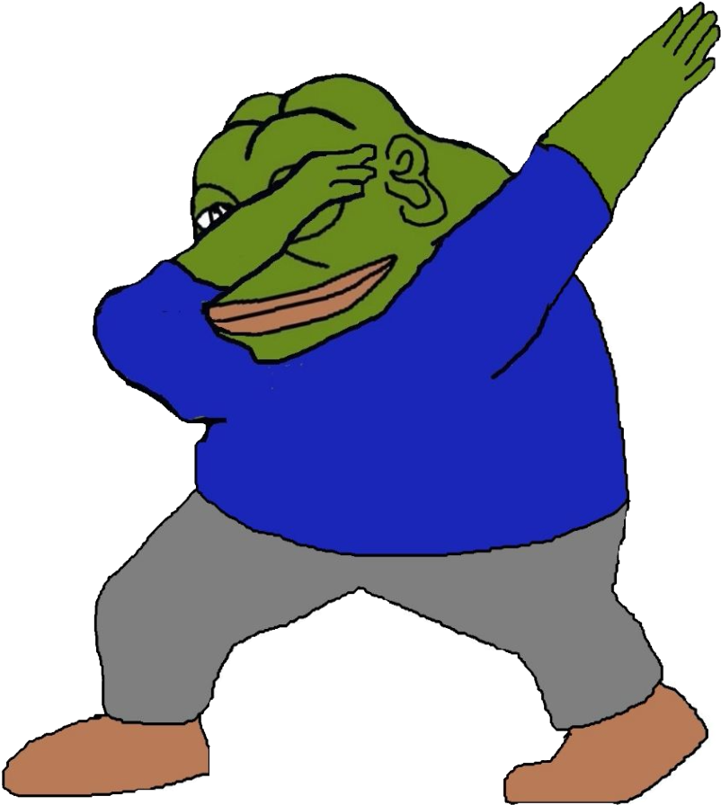 318kib, 1053x1080, 1529863334520 - Dabbing Pepe (1053x1080), Png Download