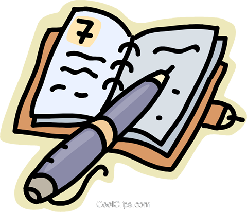 Notebook And Pen - Caderno E Caneta Png (480x412), Png Download