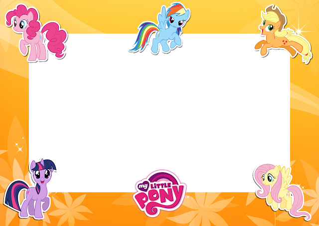 My Little Pony Friends Yellow Png Frame - My Little Pony Friendship (640x453), Png Download
