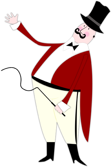 Ringmaster - Cartoon (375x562), Png Download