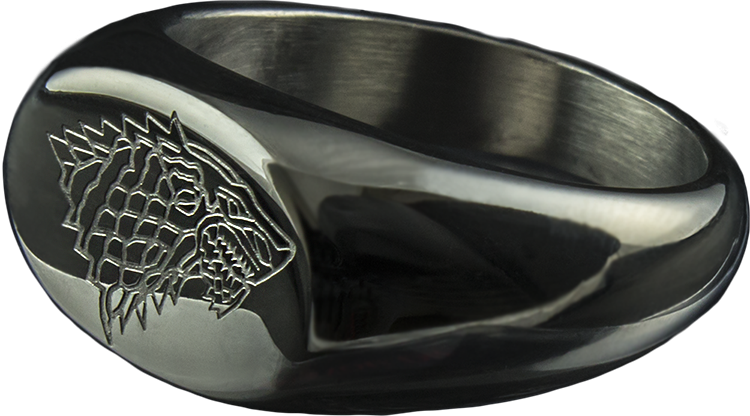 Game Of Thrones - Olga Ganoudis Game Of Thrones - Stark Sigil Ring Size (750x416), Png Download