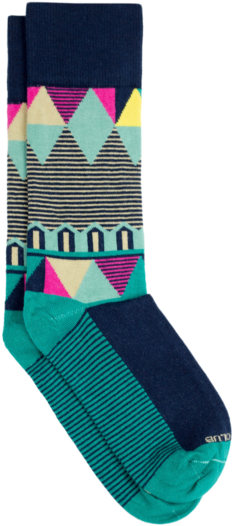 The Ringmaster - Teal - Sock (550x600), Png Download