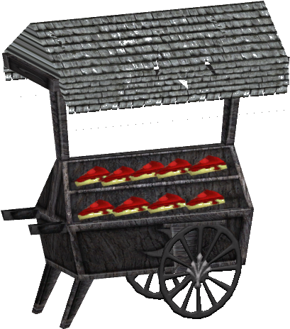 Gothic Food Cart - Wiki (500x500), Png Download