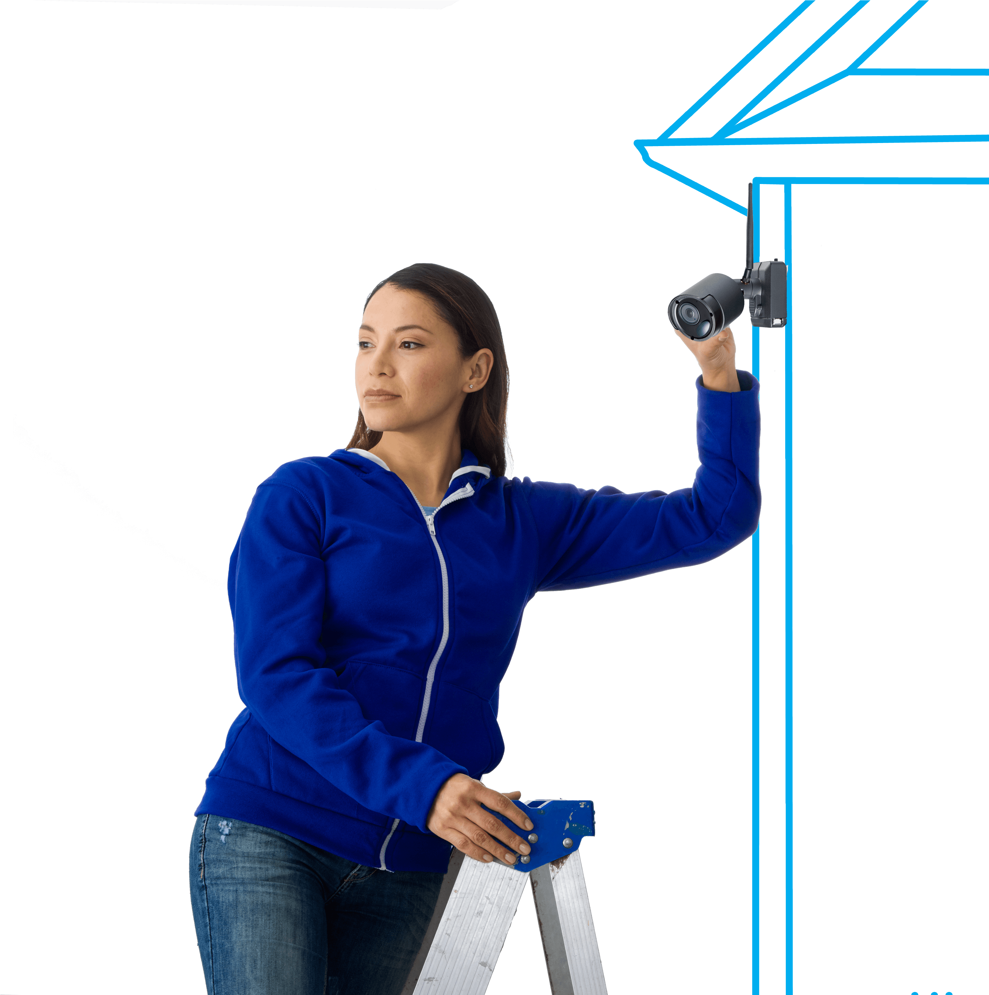 Avoid Cabling With Wire-free Installation - Network Security (3200x3200), Png Download