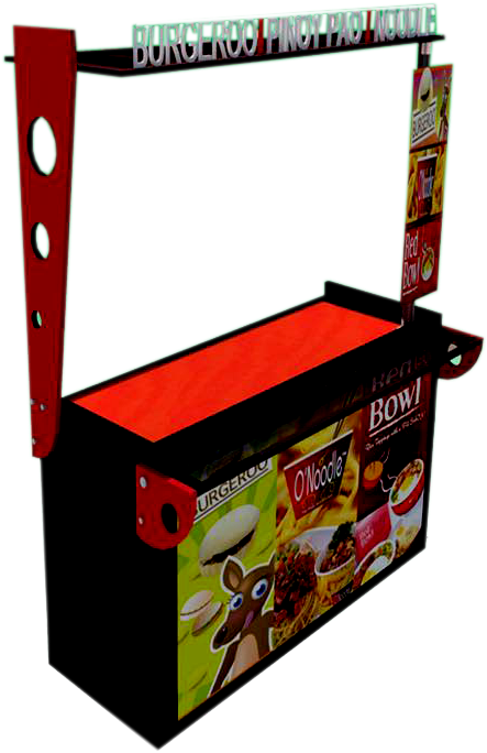 Burgeroo,pinoy Pao And O'noodles 3in1 Food Cart - Pinoy Pao Cart (656x829), Png Download