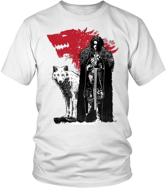 House Stark Game Of Thrones - T Shirt Team Valor (600x600), Png Download