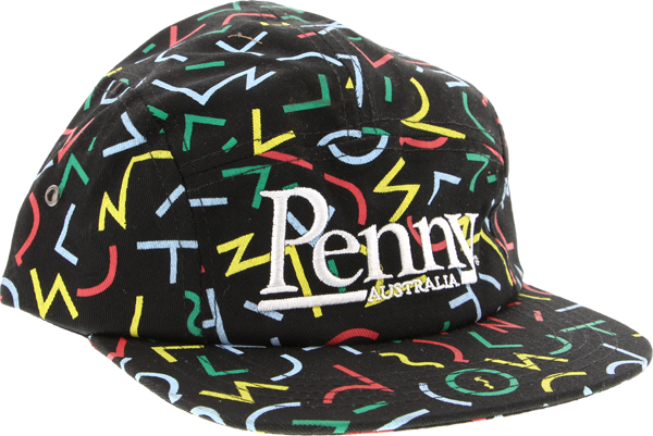 Penny Rasta Hat - Penny 5 Panel Hat Adj - Bel Air Black/rasta.pc (600x401), Png Download