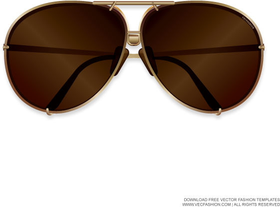 Men Sunglasses Vector Template - Reflection (600x600), Png Download