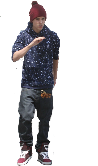 Justin Bieber Png - Standing (458x594), Png Download