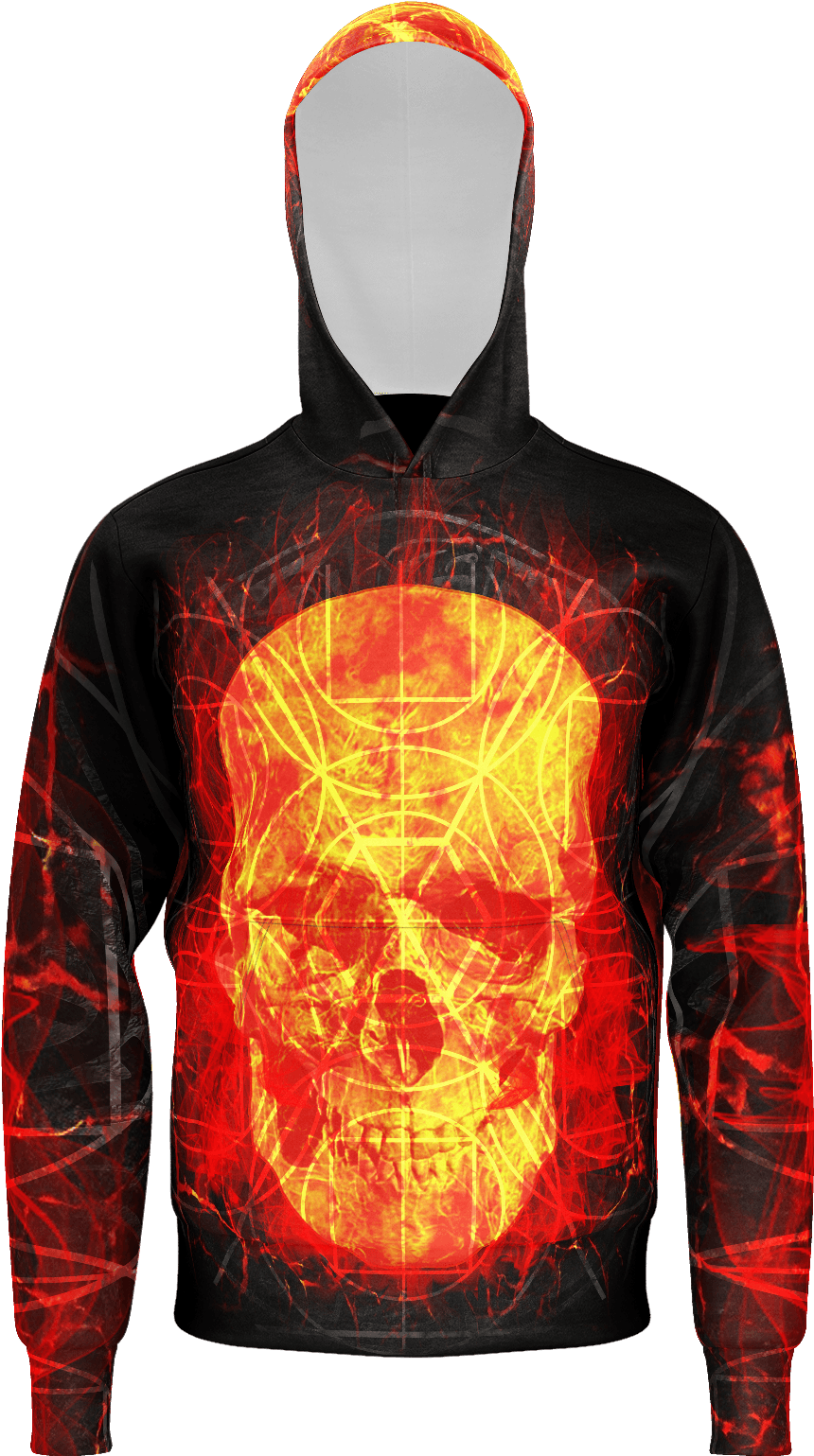Matrix Fire Skull Hoodie - Cj So Cool Jacket (1600x1600), Png Download