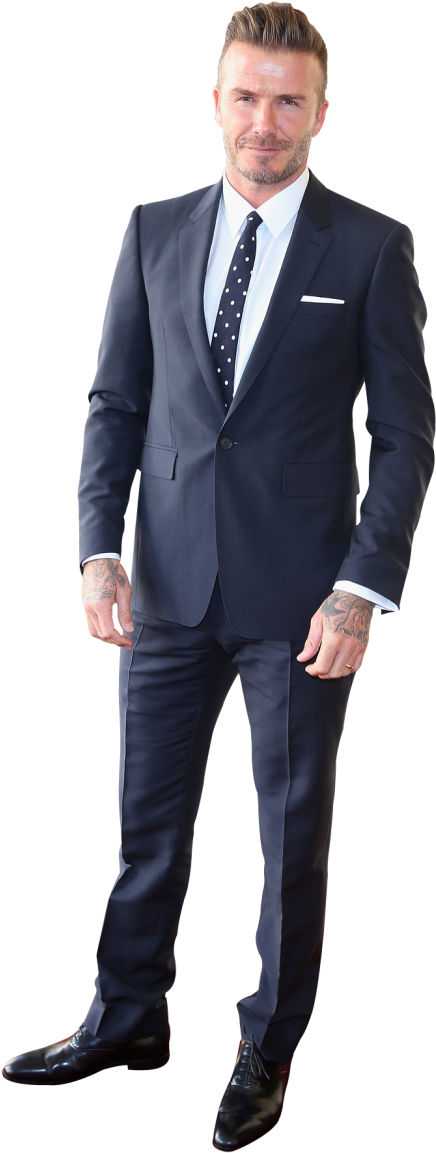 Justin Bieber Clipart Suit Png - David Beckham Png (500x1188), Png Download
