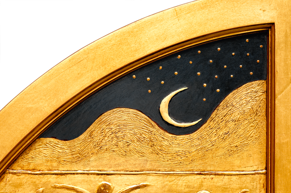 I Commissioned Tad Williams Of Portland To Gild The - Plywood (1000x664), Png Download