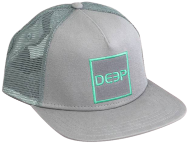 Deep Ocean Square Flatbrim Trucker Hat (390x390), Png Download