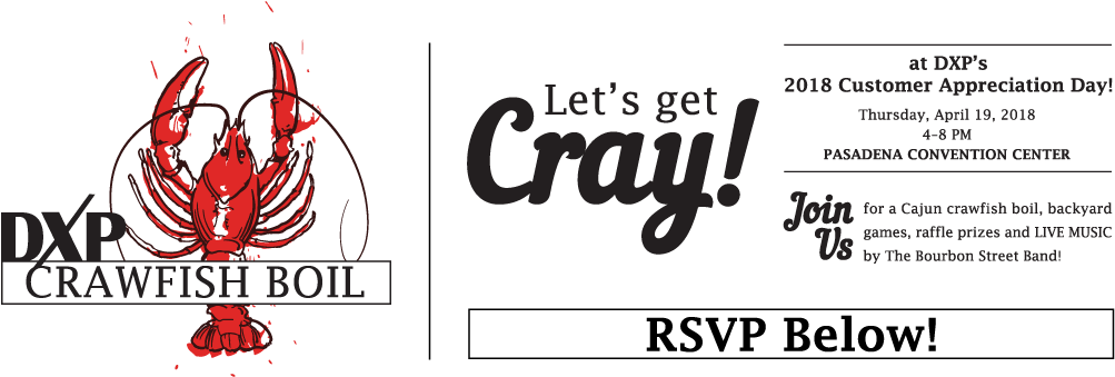 Dxp Crawfish Boil Rsvp - Dxp Enterprises, Inc. (1005x372), Png Download