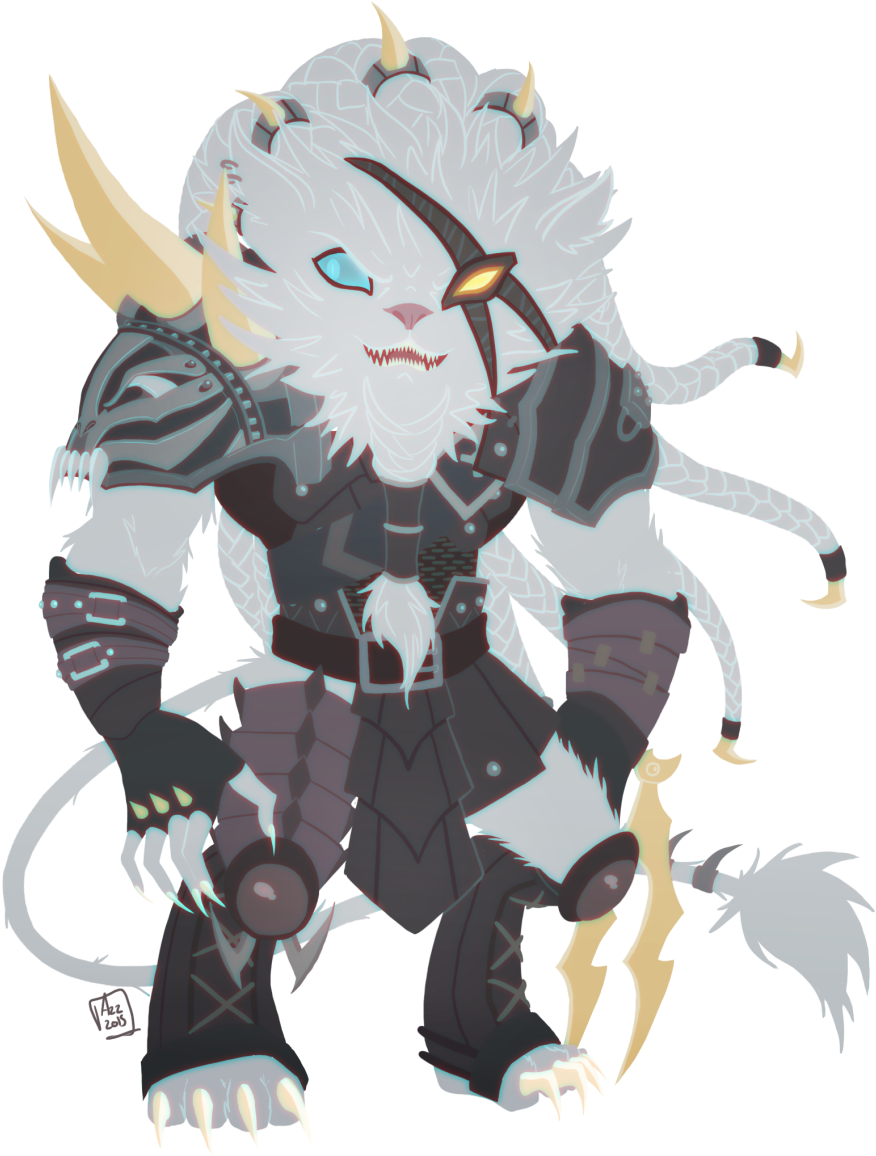 “tiny Fat Cheebie Rengar I Drew For A Friend Who Bought - Borderlands 2 (1280x1418), Png Download