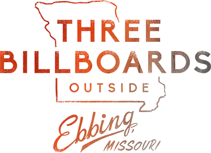 Three Bill - Three Billboard Movie Logo (419x303), Png Download