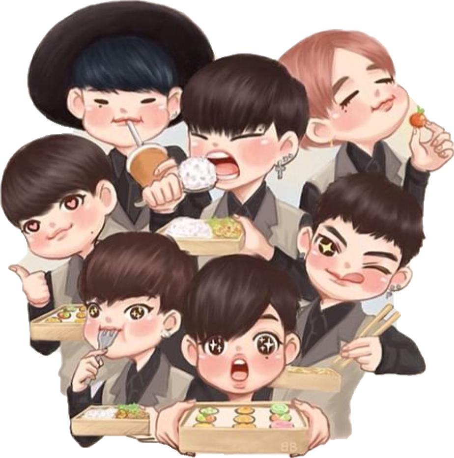 Got7 Fanart, Chibi, Kpop Couples, Fan Art, 1, Cartoon, - Cartoon (924x932), Png Download