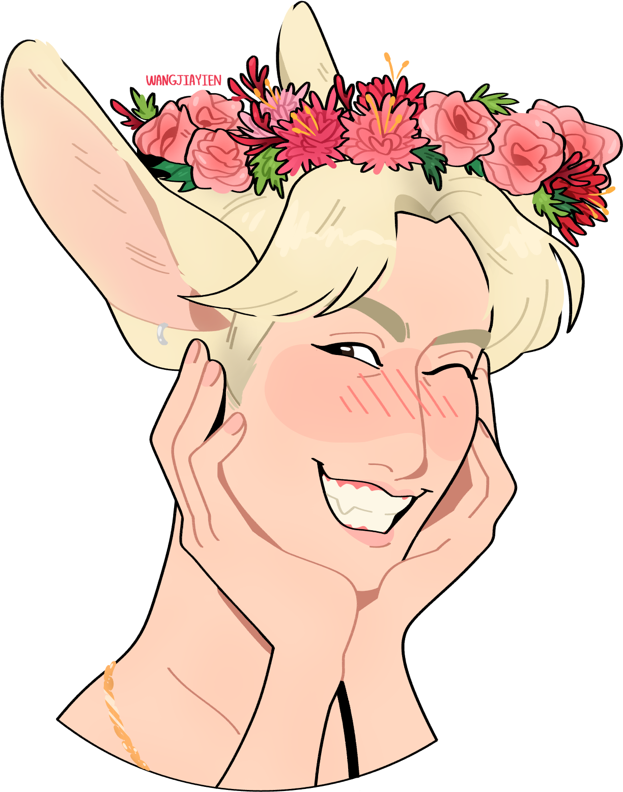 Got7 Mark Tuan My Art Maybe My Avatar This Drawing - Cartoon (1243x1570), Png Download