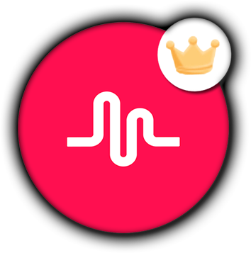 Visit Free Musically Crown To Increase Your Social - Musically With A Crown (354x357), Png Download