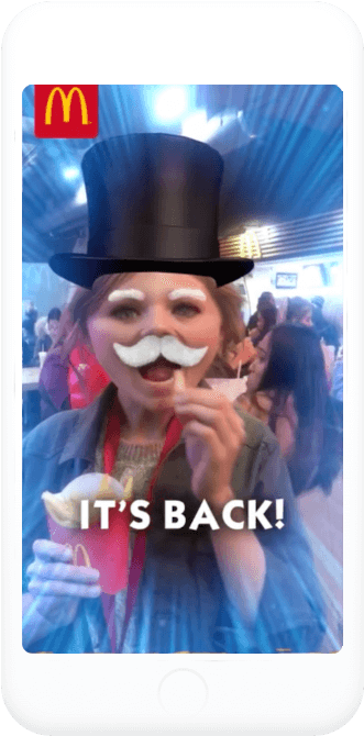 Discover - Monopoly Snapchat Mcdonalds Lens (358x697), Png Download