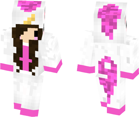 Little Kawaii Unicorn - Minecraft (584x497), Png Download