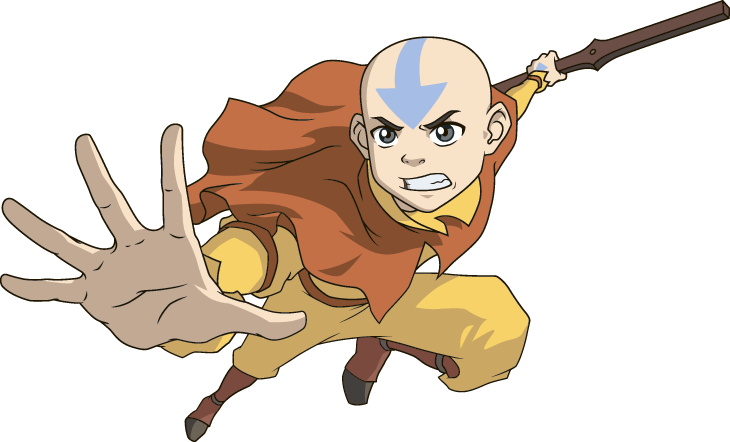 The Last Airbender Concept Art - Avatar Aang (730x442), Png Download