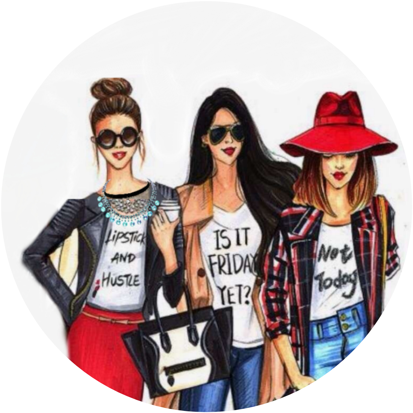 3citygirls - Fashionistas Gotta Have Fun Canvas Artwork Print (1391x1391), Png Download